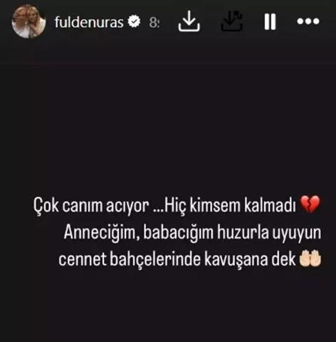 Fulden Urastan yürek burkan paylaşım: Çok canım acıyor