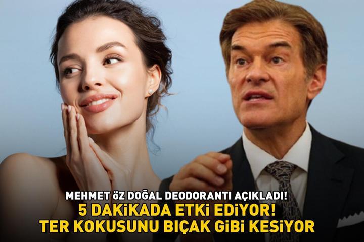Deodorantlardan 2 kat daha etkili doğal yöntem Mehmet Öz sırrını verdi 5 dakikada etki ediyor, ter kokusunu bıçak gibi kesiyor