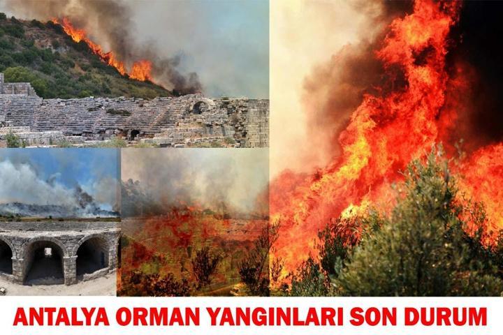 ANTALYA ORMAN YANGINI SON DURUM: Antalya ili orman yangınları (Aksu, Muratpaşa, Manavgat, Gazipaşa) söndürüldü mü