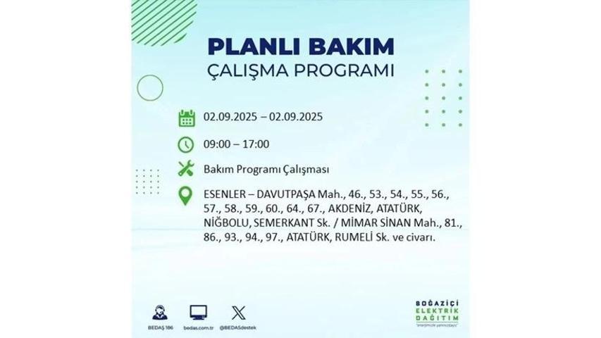 İSTANBUL ELEKTRİK KESİNTİSİ 2 EYLÜL: İstanbul Elektrik Kesintisi Ne Zaman Bitecek İstanbulda Elektrikler Ne Zaman Gelecek BEDAŞ AYEDAŞ Elektrik Arıza Sorgulama