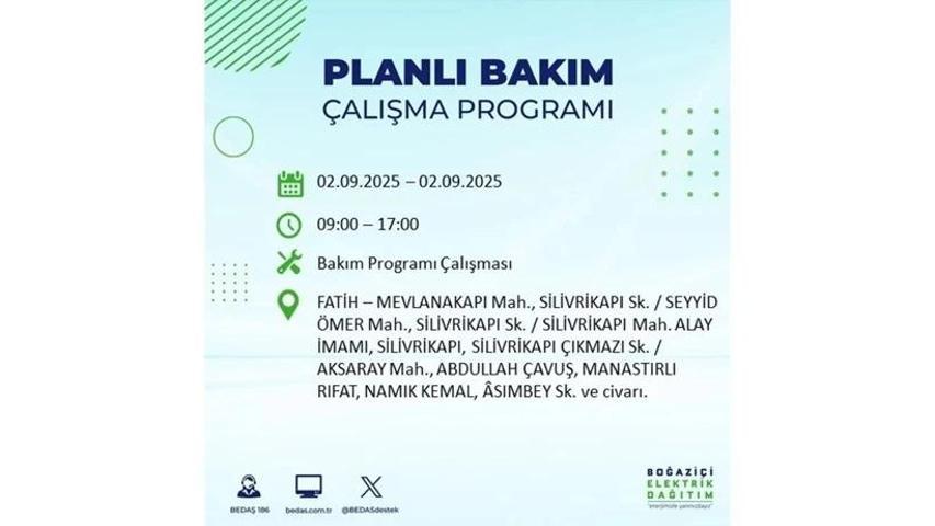 İSTANBUL ELEKTRİK KESİNTİSİ 2 EYLÜL: İstanbul Elektrik Kesintisi Ne Zaman Bitecek İstanbulda Elektrikler Ne Zaman Gelecek BEDAŞ AYEDAŞ Elektrik Arıza Sorgulama