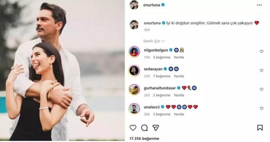 Onur Tunadan Yasemin Yazıcıya Duygusal Doğum Günü Kutlaması