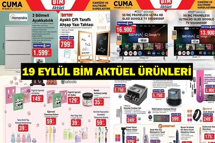 19 EYLÜL BİM İNDİRİMLİ ÜRÜNLER: BİMde Bu Hafta Neler İndirimde İşte 19 Eylül 2025 Cuma BİM Aktüel Kataloğu...