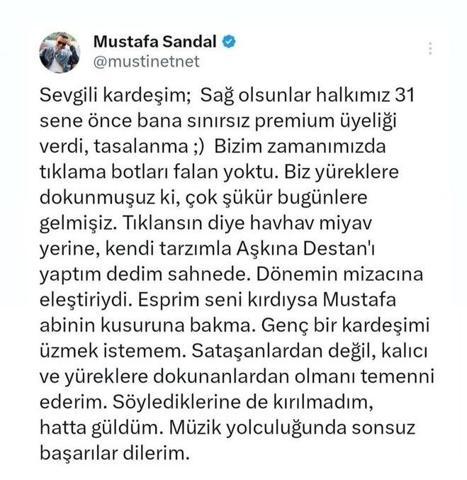 Lvbel C5ten olay gönderme: Eskiler turşu olduğu için deliriyor Mustafa Sandal, bakın ne yanıt verdi