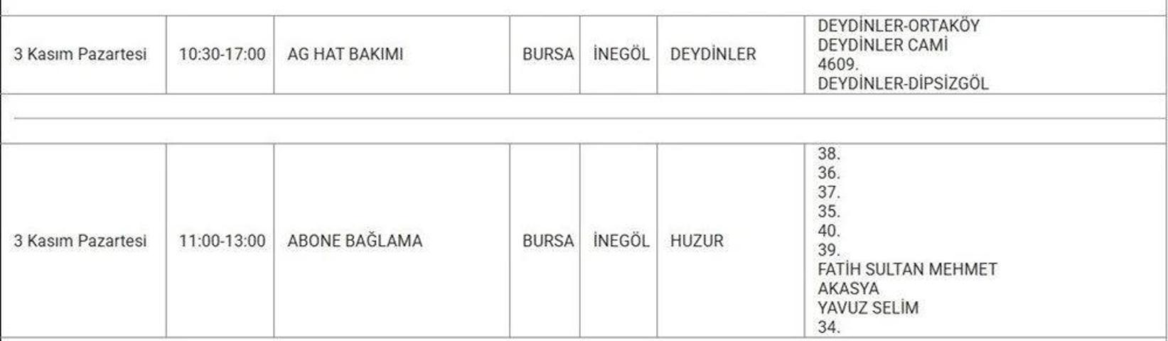 UEDAŞ BURSA ELEKTRİK KESİNTİSİ 3 KASIM: Bursada Elektrikler Ne Zaman Gelecek Hangi İlçelerde Elektrik Yok