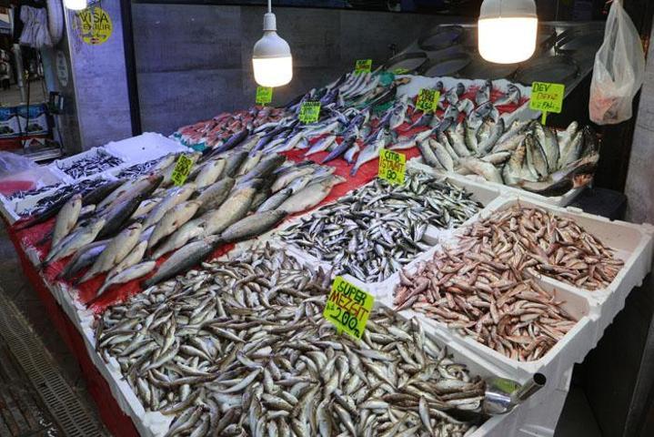 Balık tezgahları hamsi ile doldu