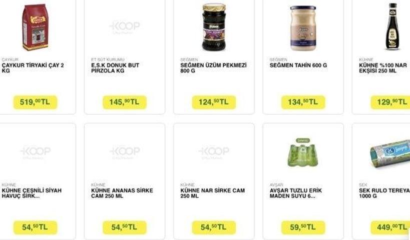TARIM KREDİ KOOP MARKETİ 17-30 KASIM İNDİRİMLERİ Tarım Kredide 17-30 Kasımda hangi ürünler indirimde