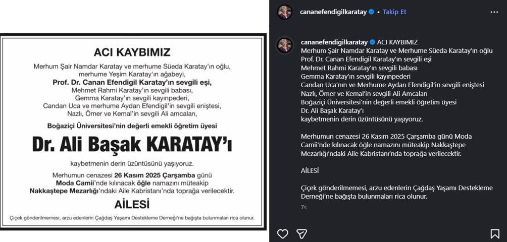Canan Karatayın Eşi Ali Başak Karatay Neden Öldü Ali Başak Karatay Kimdir, Kaç Yaşındaydı