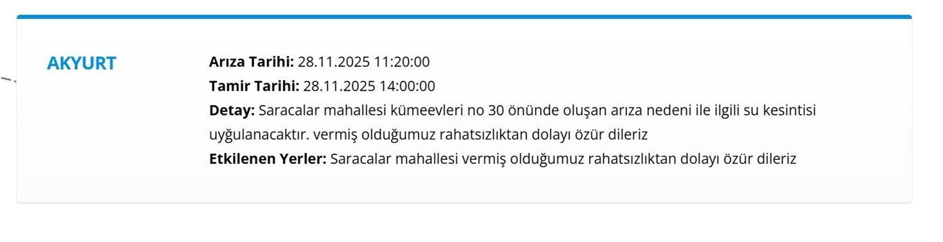 28 KASIM ANKARA ASKİ SU KESİNTİSİ: ASKİ Ankara Su Kesintisi Ne Zaman Bitecek, Sular Ne Zaman Gelecek