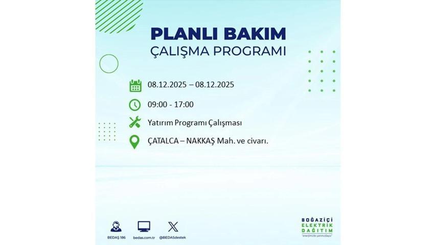 8 ARALIK 2025 İSTANBUL AYEDAŞ-BEDAŞ ELEKTRİK KESİNTİSİ: İstanbulda Elektrik Kesintisi Ne Zaman Bitecek, Elektrikler Ne Zaman Gelecek Bağcılar, Sarıyer, Esenyurt...