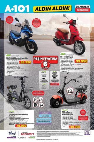 A101 AKTÜEL ÜRÜNLER KATALOĞU 25 ARALIK 2025 | A101de bu hafta neler var Televizyon, beyaz eşya, Moped...