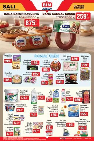 30 ARALIK 2025 - 2 OCAK 2026 BİM AKTÜEL ÜRÜNLER KATALOĞU | 400 gram lahmacun 169 TL, 100 gram kebap döner 219 TL BİM’deki indirimli ürünler neler