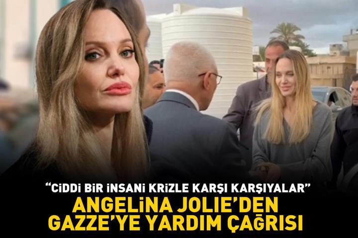 Hollywood yıldızı Angelina Jolieden Gazzeye yardım çağrısı ‘Ciddi bir insani krizle karşı karşıyalar’