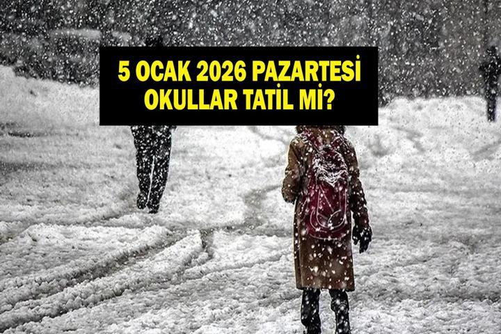 5 OCAK OKULLAR TATİL Mİ Yarın Okul Var Mı 5 Ocak 2026 Pazartesi Okullar Tatil Mi Valilikten Açıklama Geldi Mi