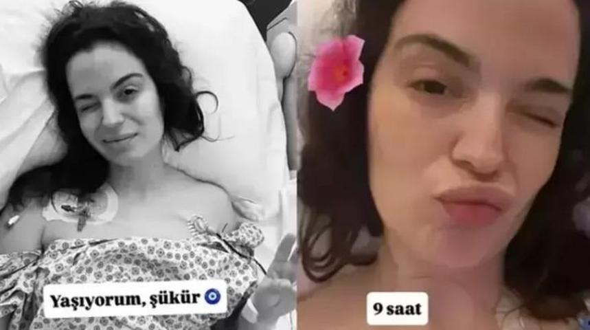 Doktor ihmali sonrası bir kez daha bıçak altına yattı Aslı Bekiroğlu’ndan hastane odasından açıklama