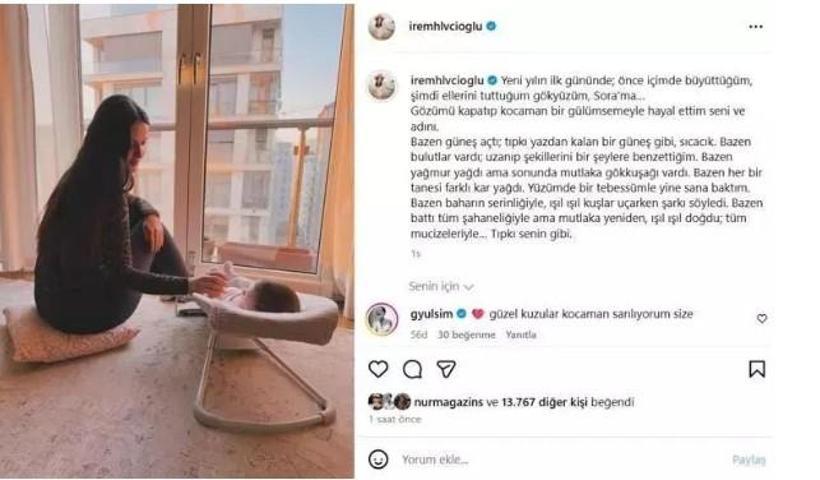 İrem Helvacıoğlu, Kızıyla Yeni Bir Kare Paylaştı Annelik Heyecanı Yaşıyor
