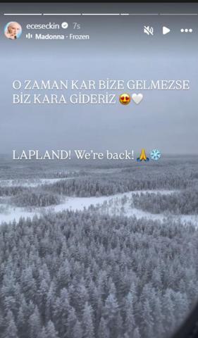 Ece Seçkin kar bulamayınca valizi hazırladı: Finlandiya’ya uçtu