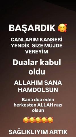 Kanseri yenen Canseverden yeni paylaşım: ‘Yakın zamanda beraber olacağız’