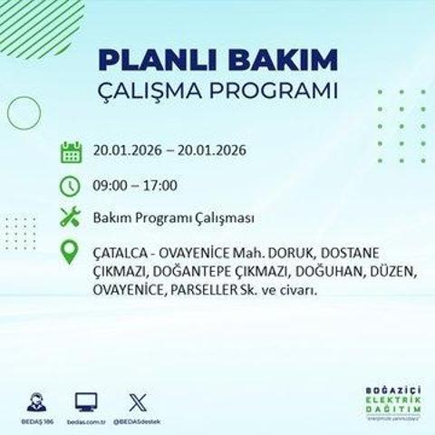 20 OCAK İSTANBUL ELEKTRİK KESİNTİSİ BEDAŞ: İstanbul elektrik kesintisi ne kadar sürecek Kesintiden hangi ilçeler etkilenecek