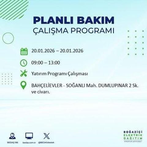 20 OCAK İSTANBUL ELEKTRİK KESİNTİSİ BEDAŞ: İstanbul elektrik kesintisi ne kadar sürecek Kesintiden hangi ilçeler etkilenecek