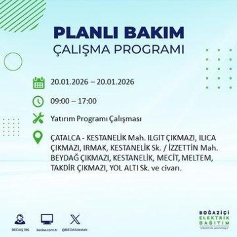 20 OCAK İSTANBUL ELEKTRİK KESİNTİSİ BEDAŞ: İstanbul elektrik kesintisi ne kadar sürecek Kesintiden hangi ilçeler etkilenecek