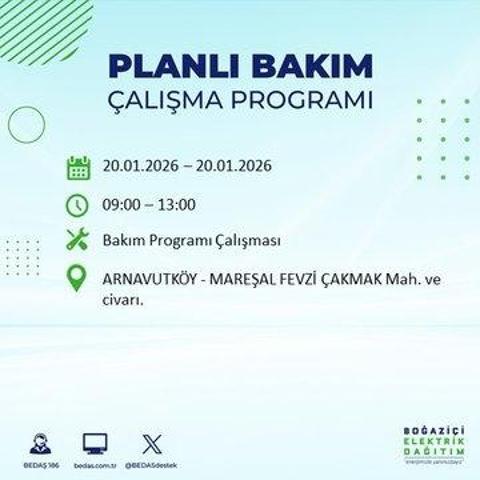 20 OCAK İSTANBUL ELEKTRİK KESİNTİSİ BEDAŞ: İstanbul elektrik kesintisi ne kadar sürecek Kesintiden hangi ilçeler etkilenecek
