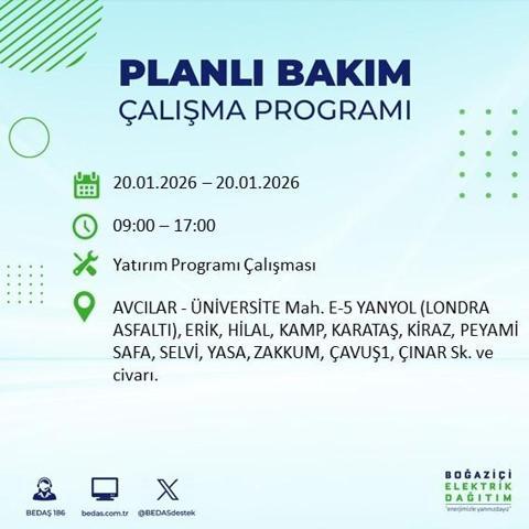 20 OCAK İSTANBUL ELEKTRİK KESİNTİSİ BEDAŞ: İstanbul elektrik kesintisi ne kadar sürecek Kesintiden hangi ilçeler etkilenecek