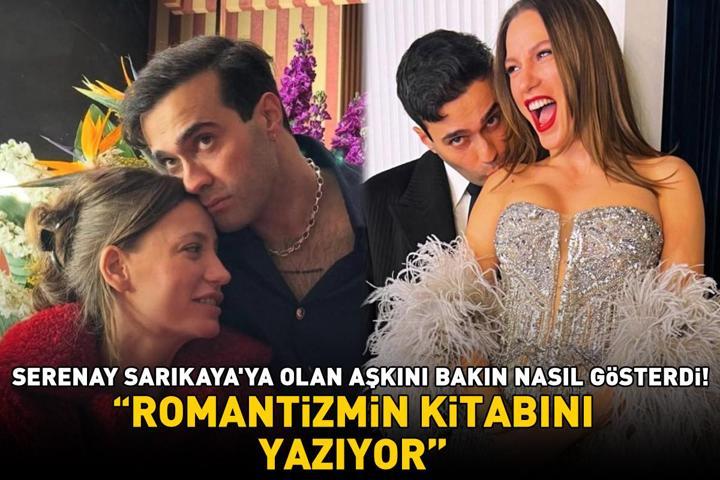 Rutinini bozmadı Mert Demir, Serenay Sarıkayaya olan aşkını bakın nasıl gösterdi ROMANTİZMİN KİTABINI YAZIYOR