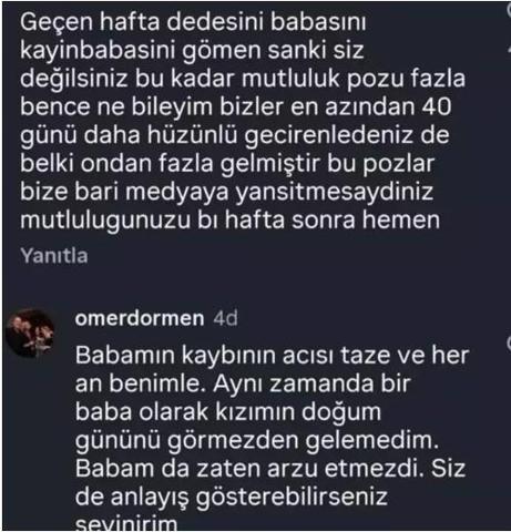 Ömer Dormen’den doğum günü tepkilerine net yanıt: “Babam bunu istemezdi”