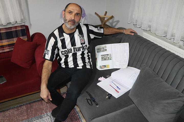 Böyle taraftar görülmedi: 25 yıldır Beşiktaşın her maçını tek tek not ediyor