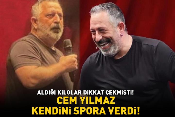 Aldığı kilolar dikkat çekmişti Cem Yılmaz, kendini spora verdi İşte son hali...