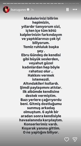 Demet Akalın polemiği büyüyor İrem Derici, Ece Seçkin ve Bengünün ardından Ebru Gündeş de Burcu Güneşten nasibini aldı: MASKENİZİ BİLİRİM