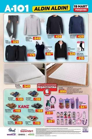 A101 19 Mart Aktüel Kataloğu Yayınlandı A101 Haftanın Yıldızları ve 19 Mart Arefe Günü İndirimleri: Ramazan Bayramı Haftası Hangi Ürünler İndirimde