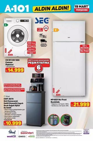 A101 19 Mart Aktüel Kataloğu Yayınlandı A101 Haftanın Yıldızları ve 19 Mart Arefe Günü İndirimleri: Ramazan Bayramı Haftası Hangi Ürünler İndirimde