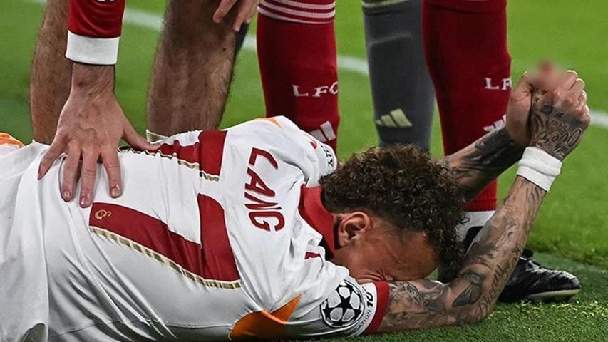 Galatasaray-Liverpool maçında gecenin en korkutan anı: Noa Langın parmağı koptu
