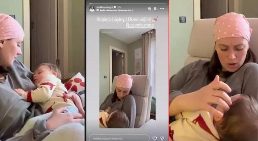 Gizem Karaca’nın annelik paylaşımına Neslihan Atagül’den destek: “Hepimiz böyleyiz Gizemciğim”
