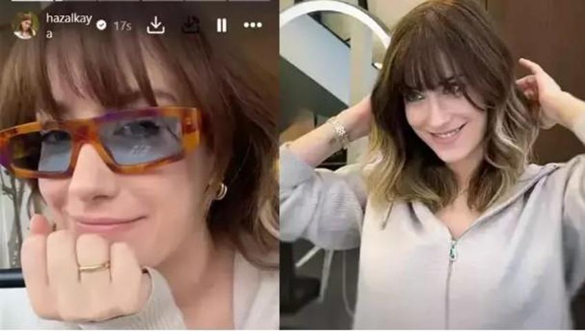 Hazal Kaya imaj yeniledi Yeni saç stili sanal medyada gündem oldu