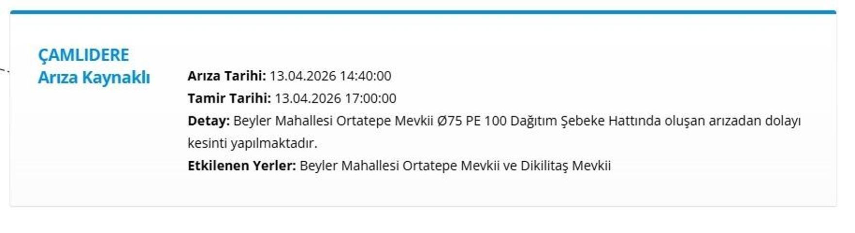 ASKİ ANKARA SU KESİNTİSİ: 13 Nisan Ankara su kesintisi ne zaman bitecek Ankarada sular ne zaman gelecek