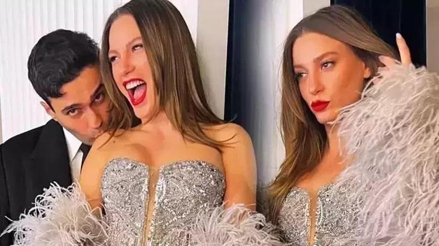 Serenay Sarıkaya aşka geldi Mert Demirin pozuna kayıtsız kalamadı Kalp ve nazar boncuğu detayı