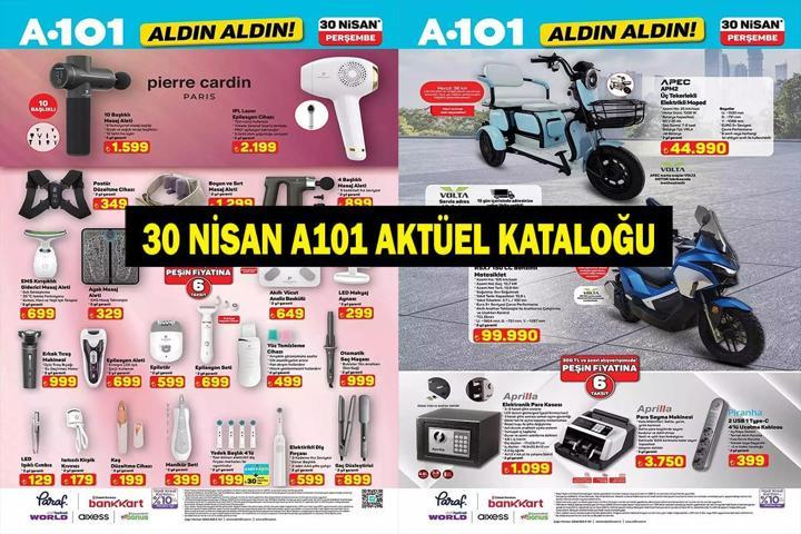 A101 30 NİSAN AKTÜEL KATALOĞU YAYIMLANDI: Bu Hafta A101de Neler İndirimde Elektronik, Kamp ve Ev Ürünleri...