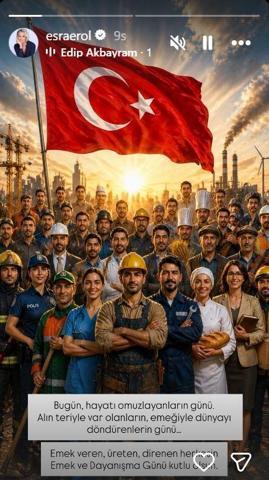 Ünlülerden 1 Mayıs mesajları Aralarında kimler yok ki: Kenan Doğulu, Esra Erol, Bergüzar Korel... Alın teri en kutsal değerdir