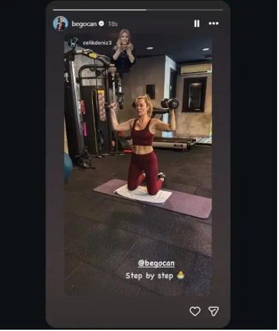 Begüm Kütük fit haliyle dikkat çekti Sanal medyada yorum yağdı