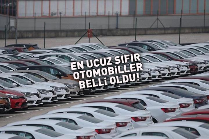 OTOMOBİLDE ZAM FRENİ En ucuz sıfır arabalar belli oldu İşte güncel liste