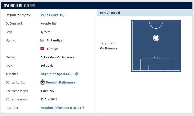 VOLKAN MUTLU FENERBAHÇE’DE Fenerbahçenin Yeni Transferi Volkan Mutlu Kimdir, Kaç Yaşında, Hangi Mevkide Oynuyor Yeni Arda Güler Mi
