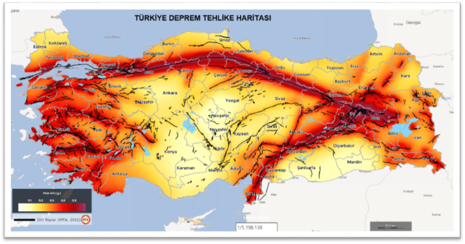 TÜRKİYE DEPREM HARİTASI 2026: AFAD ve MTA Diri Fay Hattı Fay Hatları Hangi İllerden Geçiyor En Çok ve En Az Deprem Riski Olan İller Neler