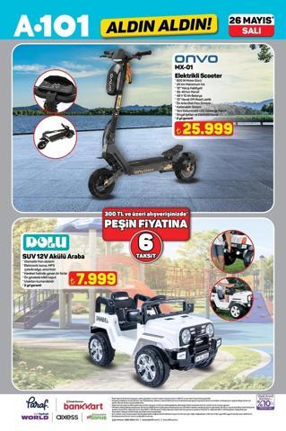 28 MAYIS A101 KATALOĞU 2026 YAYINDA A101 28 Mayıs Aktüel Ürünler Kataloğunda Neler Var Elektrikli Araçtan TV’ye Dev İndirim: Aldın Aldın Listesinde Yok Yok