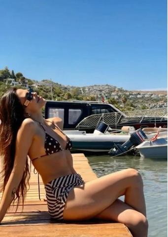 Dilara Aksüyek’ten Bodrum’da Dikkat Çeken Paylaşımlar Sanal Medyada Büyük Yankı Uyandırdı
