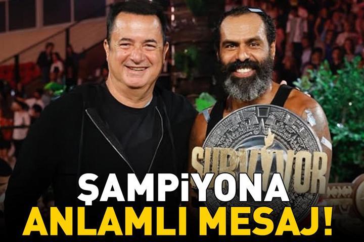 Aylar süren zorlu maraton Acun Ilıcalı, Survivor 2026nın şampiyonu Mert Nobreyi bakın nasıl tebrik etti