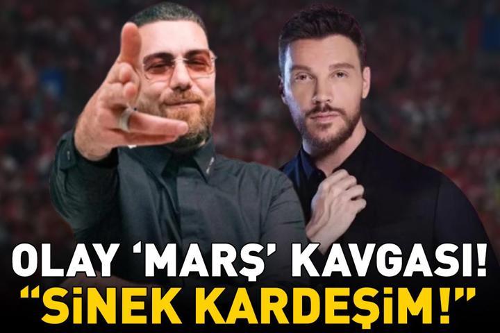 OLAY MİLLİ TAKIM MARŞI KAVGASI Sinan Akçıl ve Murda birbirine girdi: Sinek kardeşim, en çok primi sen yaptın