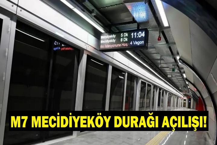 M7 METROSU MECİDİYEKÖY DURAĞI NE ZAMAN AÇILACAK M7 Yıldız Mahmutbey Metrosu Mecidiyeköy Durağı Ne Zaman Açılacak İBBden Açıklama Geldi